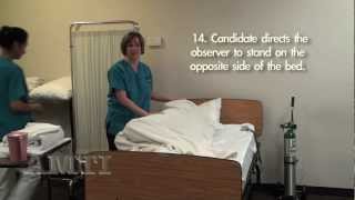 CNA Skill Training Making an Occupied Bed Part 2 [upl. by Ferriter]