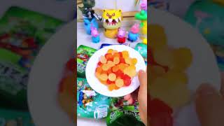 Snow pear juice gummy candy is beautiful and delicious There is a monster gummy candy Juice gu [upl. by Alim]