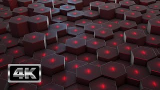 Hexagon Screensaver vol1  1 Hour Abstract Hex Background 4K [upl. by Naujad]