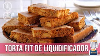 TORTA FIT DE LIQUIDIFICADOR PROTEICA SEM GLÚTEN SEM LACTOSE [upl. by Jolene]