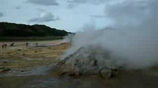 volcanic steam vents in Iceland [upl. by Solana]