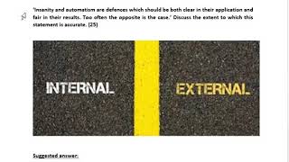 Evaluation of Insanity and Automatism [upl. by Deyas]