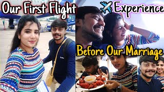 Our First Flight Vlog 😍Before Our Marriage🤣  Went To Surat🙈 Kanmani tamil beauty tips [upl. by Takakura857]