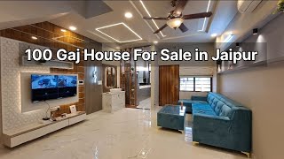 Newly Constructed 100Gaj 3bhk House for sale in Jaipur Rajasthan  15x60 beautiful house design [upl. by Audrit]