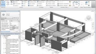 Revit 2013 Aula 17 Ajustando os níveis de pilares vigas e paredes  criando vigas curvas [upl. by Gypsy]