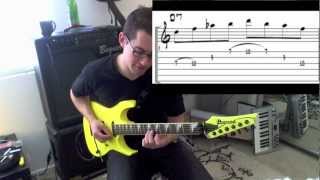 Diminished Neoclassical Lesson Yngwie Malmsteen Inspired [upl. by Zeke]