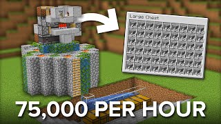 Minecraft Easy Cobblestone Farm Tutorial  Fully Automatic [upl. by Moazami]