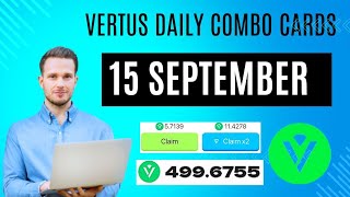 Vertus Daily Combo 15 September  Virtus Daily Combo Code virtus daily today update shorts [upl. by Assyle]