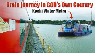 SCENIC Train journey in Kerala  Fort Kochi Tour  Indias First Water Metro [upl. by Freedman]