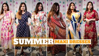 Summer Maxi Dresses Haul 2023  7 Party Wear Outfit Ideas for Birthday Vacation  Fashor Haul [upl. by Mulvihill]