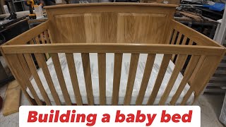 Building a baby bed from white oak [upl. by Atsirt]