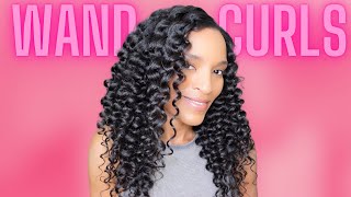 Heat Trained Natural Hair Styling Achieve Gorgeous Wand Curls On Blown Out Hair [upl. by Luapnhoj]