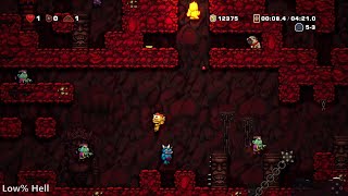 Spelunky HD  Low Hell Bookskip in 526666 [upl. by Arramat753]