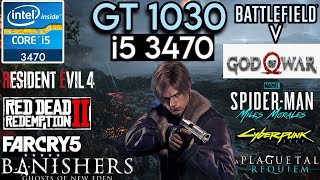 GT 1030  I5 3470 amp 16GB Ram  Test In 10 Games [upl. by Eelasor102]