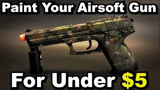 Painting Your Airsoft Gun For Cheap [upl. by Eniamerej]