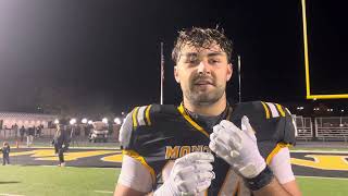 Montour LB Kaleb Platz Discusses Massive Conference Win Over Aliquippa  10182024  PSN [upl. by Jacoby]