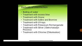 Disinfection process methods and types of chlorination [upl. by Aleen]