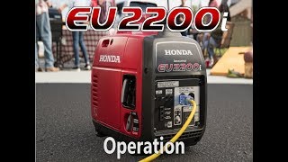 Honda EU2200i Generator Operation [upl. by Lindholm]