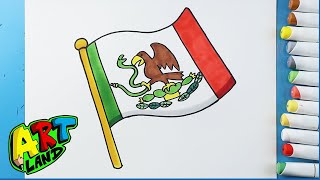 How to Draw The Flag of Mexico [upl. by Gnad]