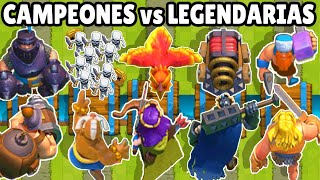 LEGENDARIAS vs CAMPEONES  CUAL ES MEJOR CALIDAD  NUEVAS CARTAS  CLASH ROYALE [upl. by Ursal]