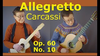 Carcassi op 60 no 10 Allegro GUITAR amp UKULELE [upl. by Simdars]