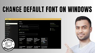 How to Change Default Font on Windows 10  Customize Your PCs Look Today [upl. by Katrinka862]