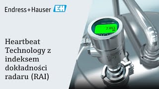 Heartbeat Technology z indeksem dokładności radaru RAI  endresshauser [upl. by Nivonod]