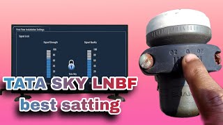 tata sky lnb sattinghow to LNB sattingTata sky signal setting [upl. by Anehs]