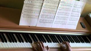 Riverside  Agnes Obel on piano WITH LYRICS sheets  MIDI [upl. by Anaujit]