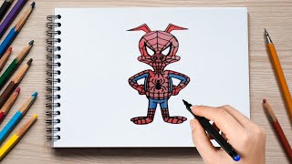 Como dibujar a PETER PORKER de Spider Man CLASS KID [upl. by Guimar425]