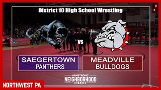 High School Wrestling Saegertown vs Meadville Feb 7 2024 [upl. by Schnurr]