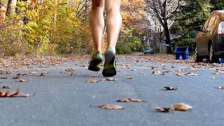 Running Form in Slow Motion  Pronation View in Multiple Shoes [upl. by Gerdy]