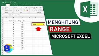 Cara Menghitung RANGE di Excel  Belajar Statistik Excel [upl. by Hamo]