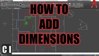 AutoCAD How To Add Dimensions  2 Minute Tuesday [upl. by Thordia]