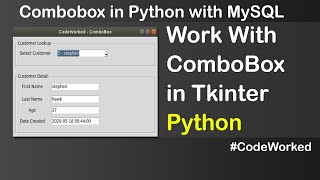 Work With Combobox In Tkinter Python  Detailed Video  Much Useful [upl. by Katzen]