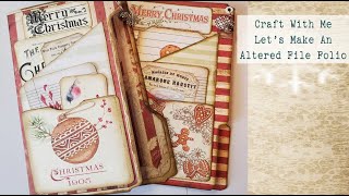 Craft With Me  Lets Make A Small Altered File Folder Folio  Great For Happy Mail amp Gifts [upl. by Eittel]