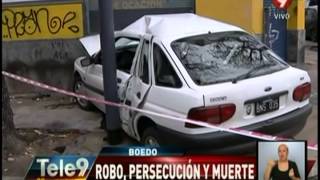 Boedo Robo persecución y choque [upl. by Notsruht]