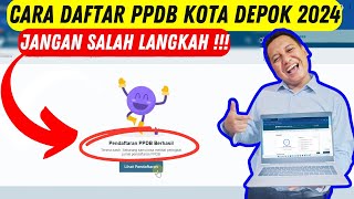 CARA DAFTAR PPDB KOTA DEPOK [upl. by Gherardo992]