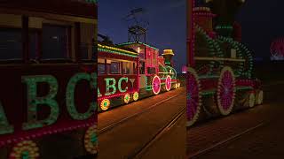 Blackpool illuminations train tram tour 141124 [upl. by Ativoj]