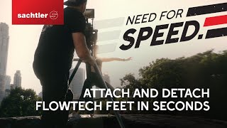 Attach and detach Sachtler flowtech feet in seconds [upl. by Engdahl]