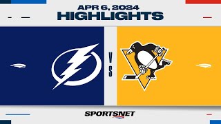 NHL Highlights  Lightning vs Penguins  April 6 2024 [upl. by Evadnee510]