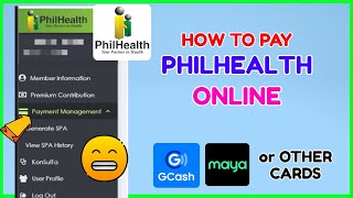 How to Pay Philhealth Online Maya GCash Debit Credit Card [upl. by Nyl502]