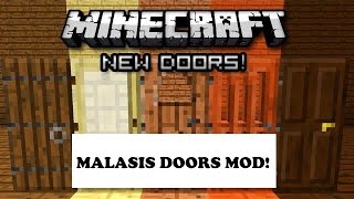 Minecraft Mod Showcase  Malasis Doors Mod [upl. by Britt]