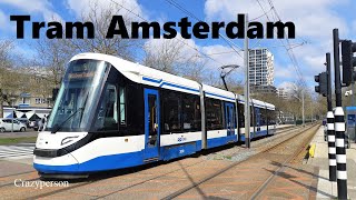 GVB Trams Amstelveenlijn en IJburg Amsterdam in April 2023  Light Rail [upl. by Nemra763]