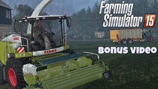 Ls15  Gras häckseln mit Claas Jaguar 980  Bonus video [upl. by Orsini623]