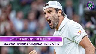 Italians in epic showdown  Jannik Sinner v Matteo Berrettini  Extended Highlights  Wimbledon 2024 [upl. by Roselin]