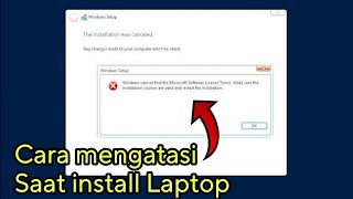 Cara mengatasi windows cannot find the microsoft software license terms [upl. by Sylvester150]