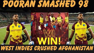 Pooran’s Blistering Innings Leads West Indies In Impressive Win West Indies vs Afghanistan [upl. by Doralin542]