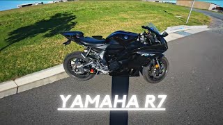 FIRST RIDE ON A MODIFIED YAMAHA R7 2022 AKRAPOVIC [upl. by Terr]