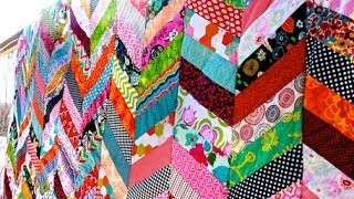 Chevron Column Quilt Tutorial [upl. by Norahs222]